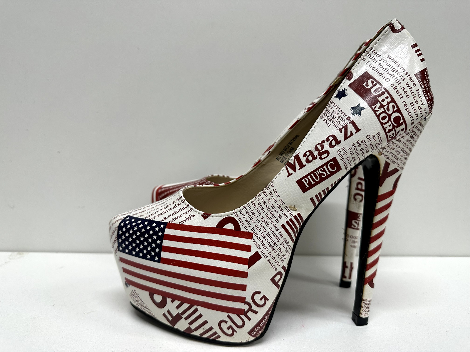 Rosette women size 10 Elle-26 hidden platform Stiletto heels man made materials