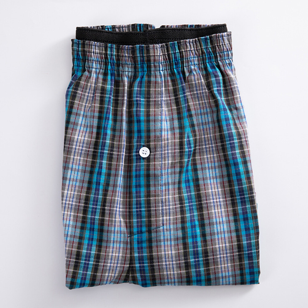 Random Color Woven Shorts Mens Cotton Underwear Oversized Short Pants Elastic