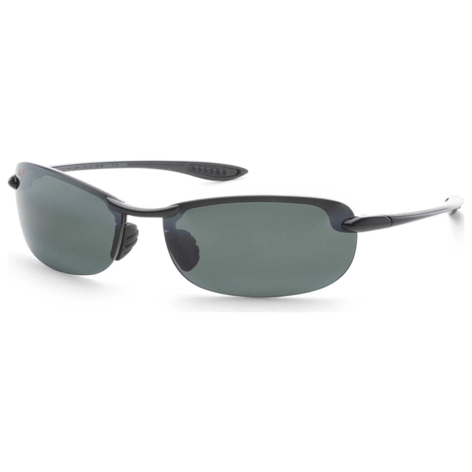 Maui Jim Unisex Makaha 64mm Gloss Black Polarized Sunglasses MJ0405S-001