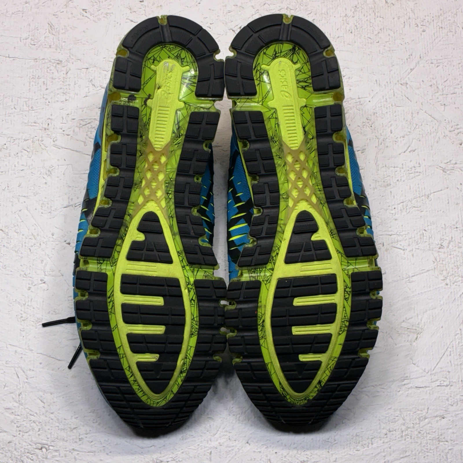 Asics Gel-Quantum 360 Men’s Size 11.5 Running Shoes Blue Yellow Athletic T5J1N