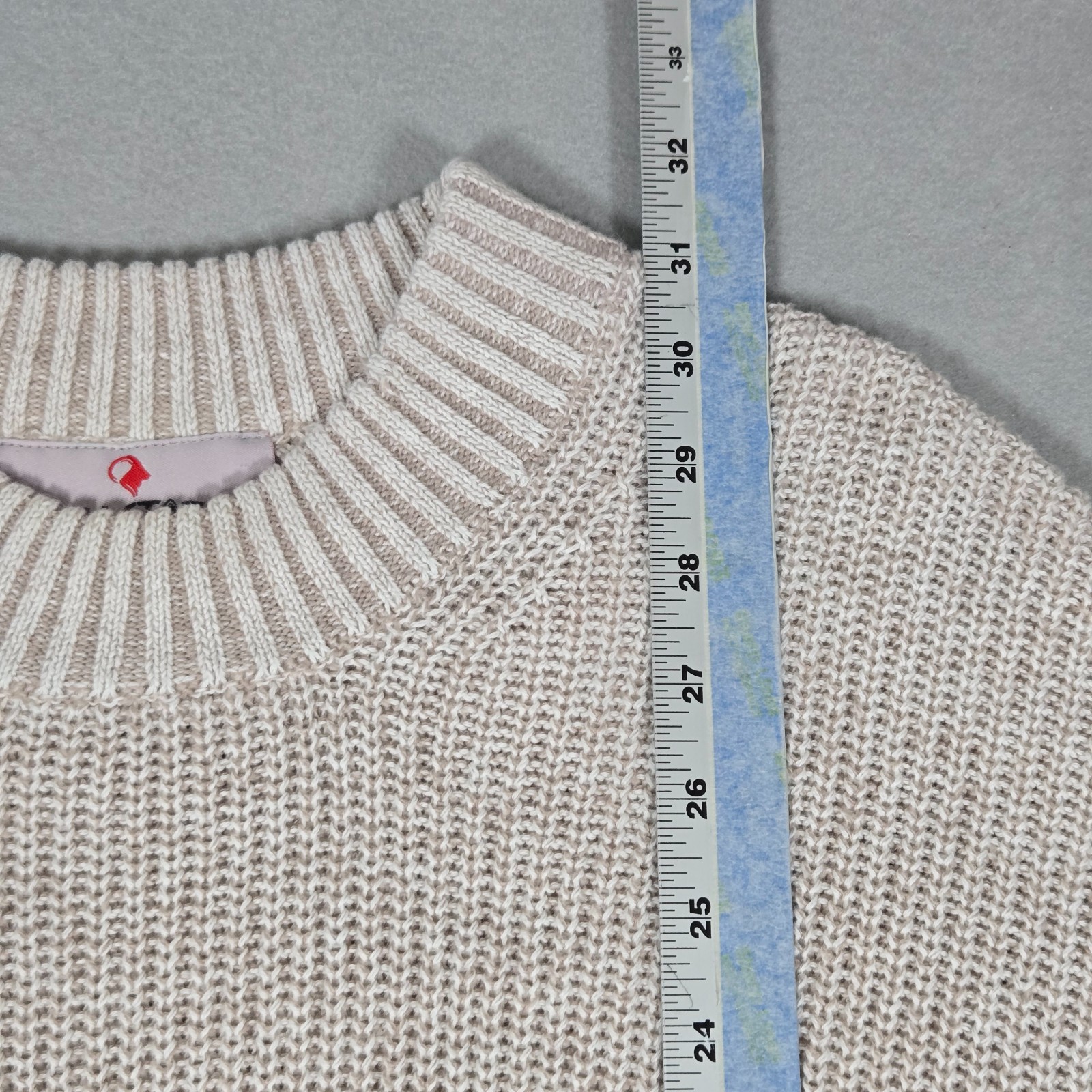 Hallstatt Men’s Shaker Sweater Size L Cloud Gray Long Sleeve Cotton Blend