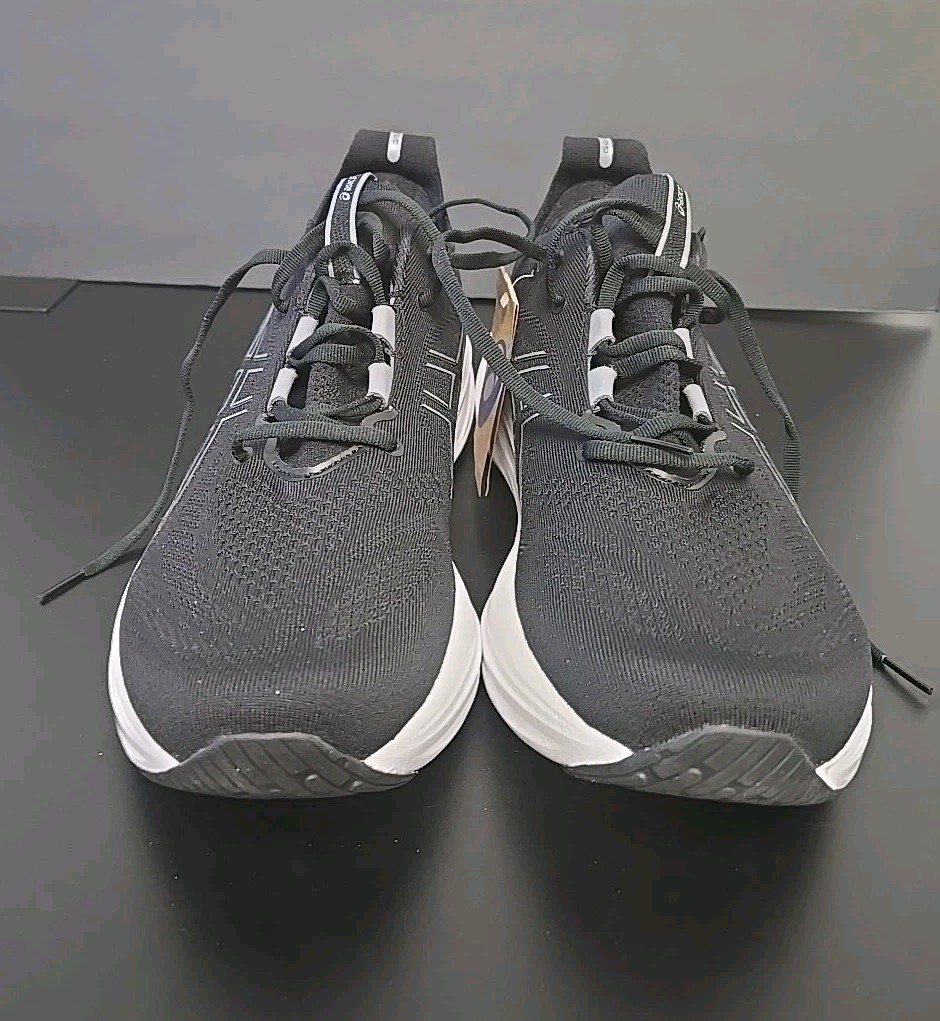 Asics Nimbus Gel 26 Men Shoe Black White Trainer Running Sneakers . US 13 EUR 48