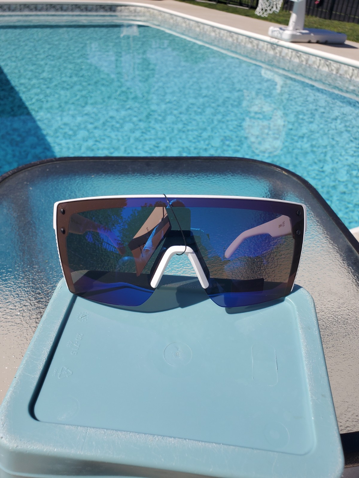 Super awesome patriotic red white and blue sunglasses