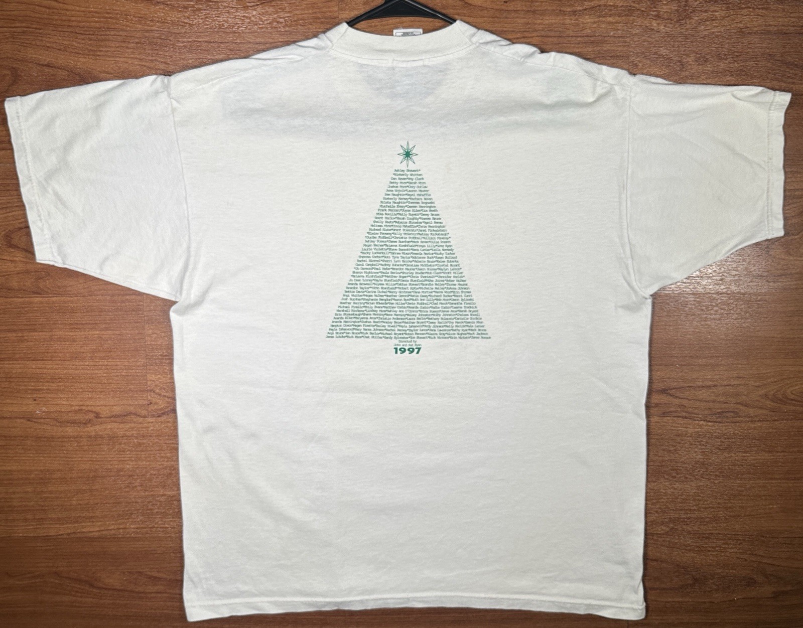 Vintage 1997 Living Christmas Tree Church T Shirt XL Kingsland GA USA 13
