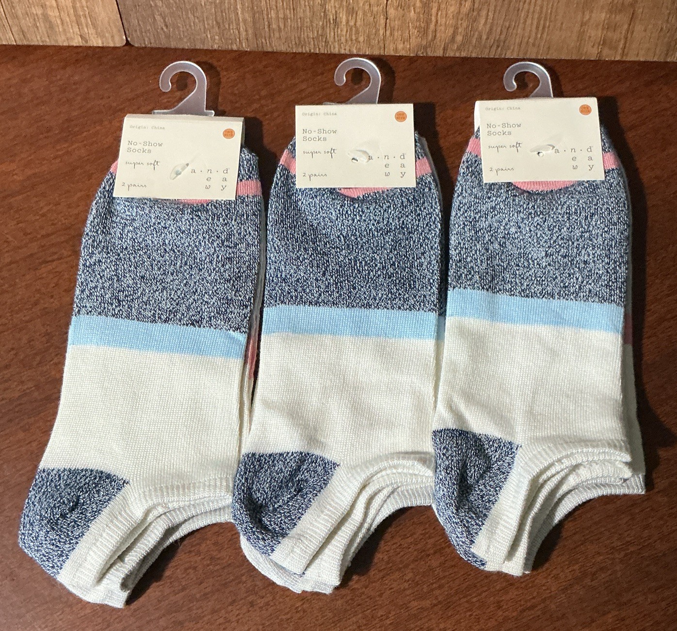 6 Pairs of A New Day Women’s Socks One Size Multi-Colored Super Soft New