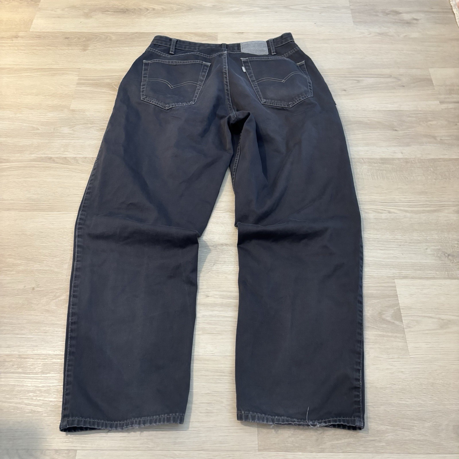 Vintage Levi Silvertab Loose Fit Jeans Men’s TAG 33×30 Gray Actual 30×29 *