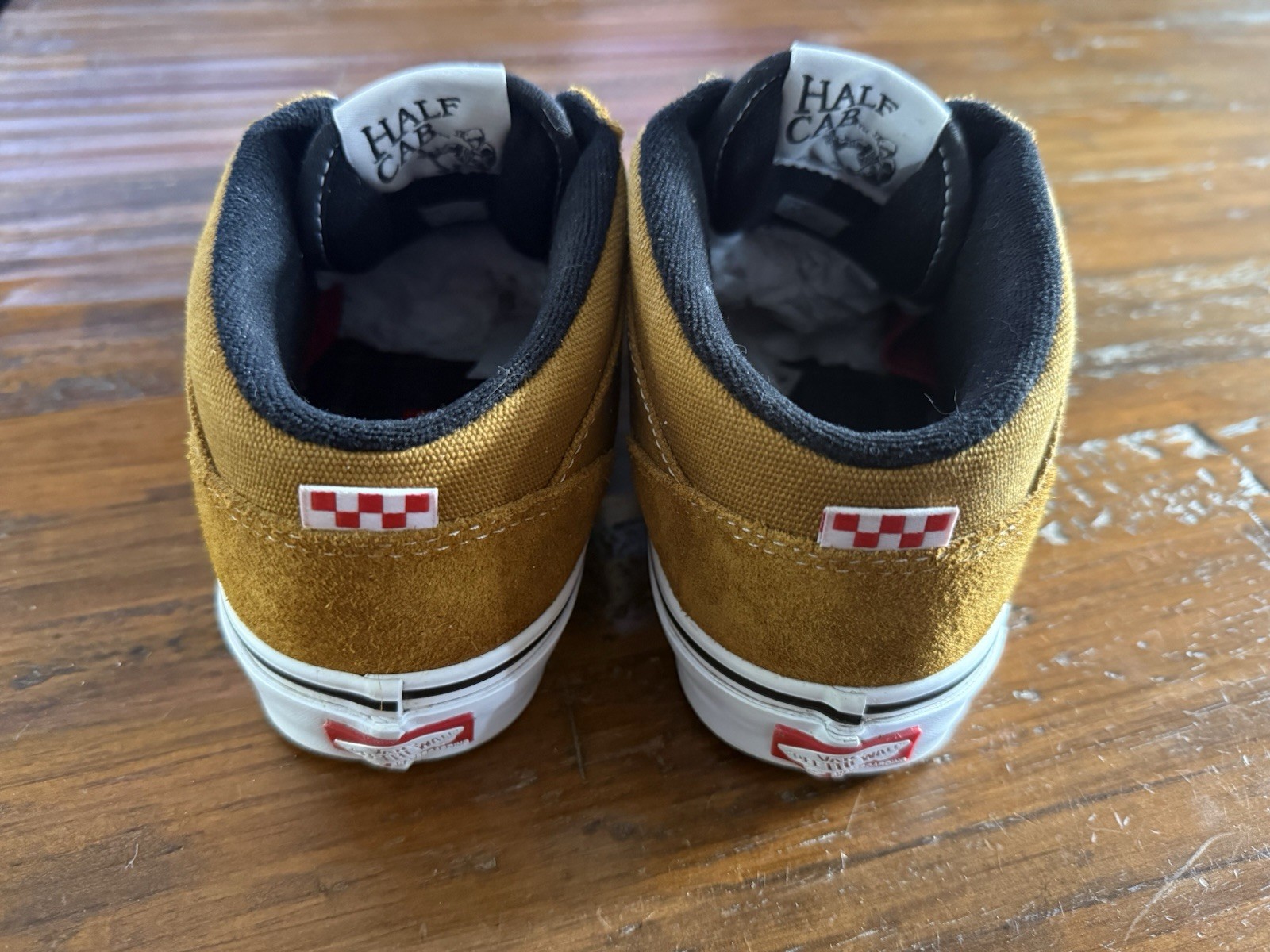 Vans Skate Half Cab 92 Andrew Reynolds Golden Brown Suede Men Size 7.5 Sneaker