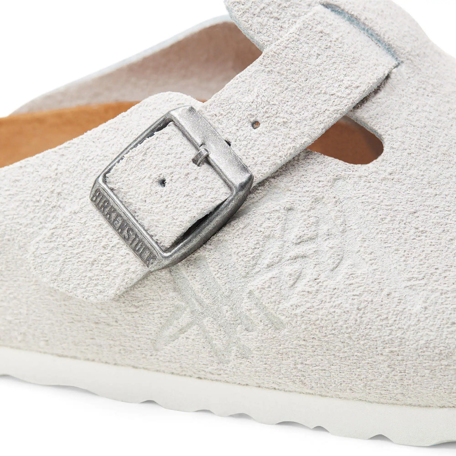 Birkenstock Boston Stüssy x Bone Suede Footbed Slip-Ons Clog Unisex EU37-45