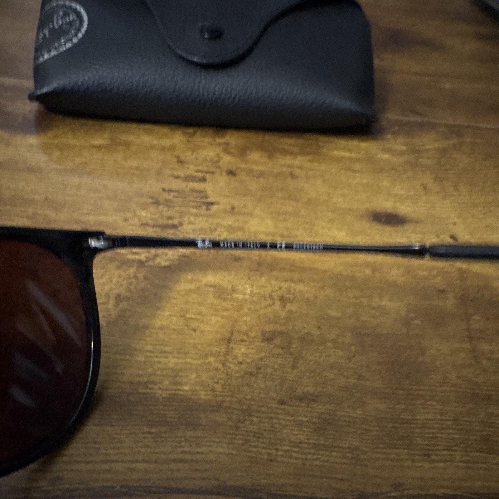 Ray-Ban RB4171 Erika Round Sunglasses Black Frame purple Tint Lens some scratch