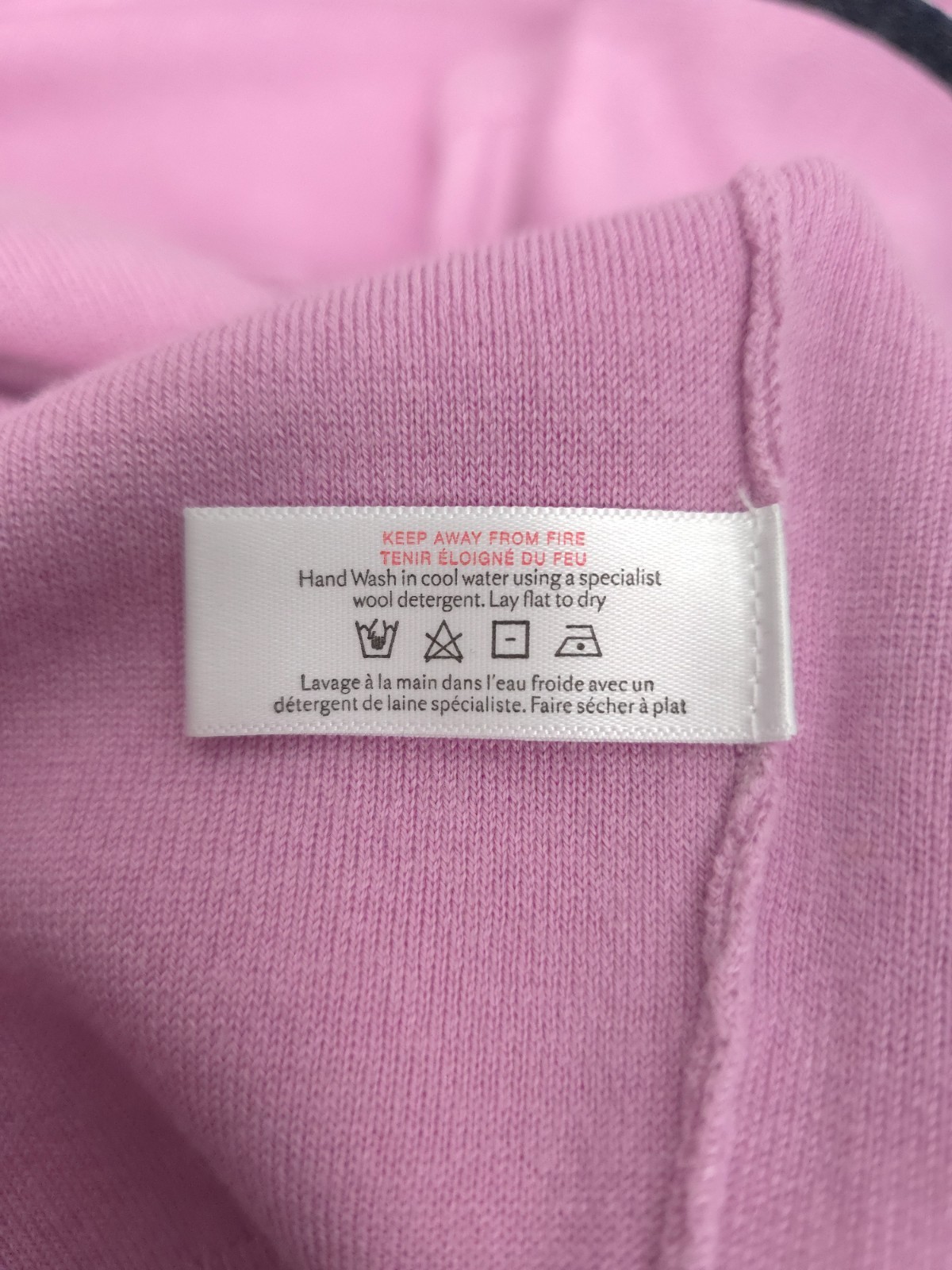 Olivia von Halle Women’s Sweater L Lilac Silk Cashmere Raglan Pullover