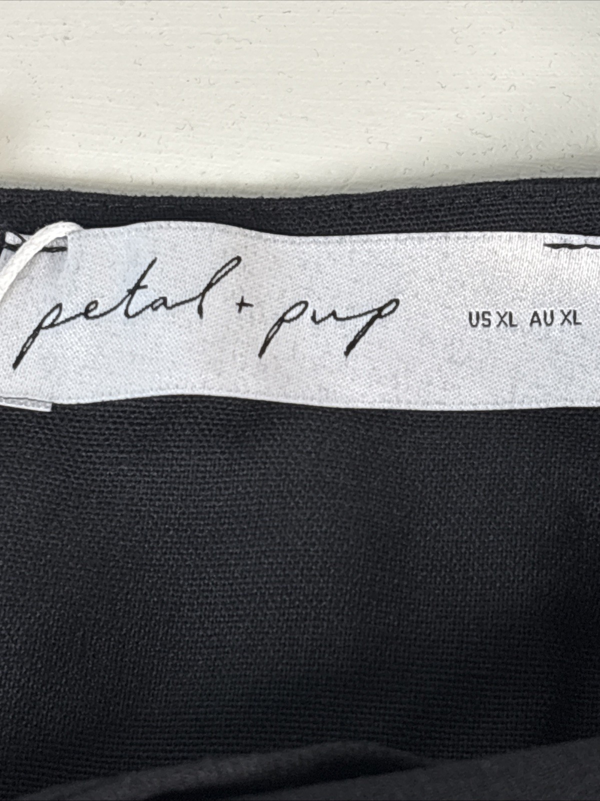 Petal & Pup Cutout Black Maxi Balloon Sleeve Dress Zip Back Size XL