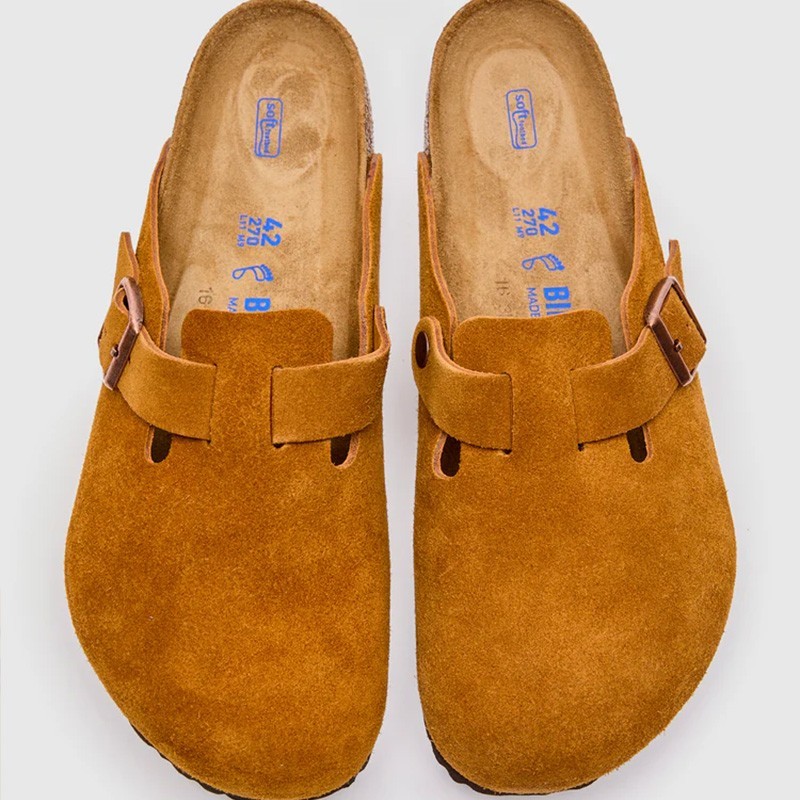 Birkenstock Boston Soft Footbed Suede Leather Mink Unisex Shoes Select Size