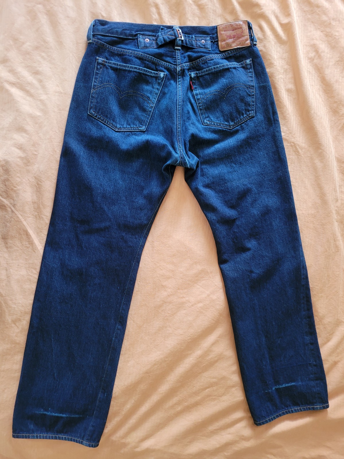 Levi 501 selvedge buckle back LVC 34×32