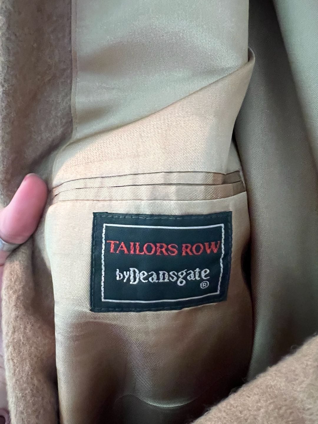 Vintage Tailors Row by Deansgate Camel Two-Button Sport Coat Blazer