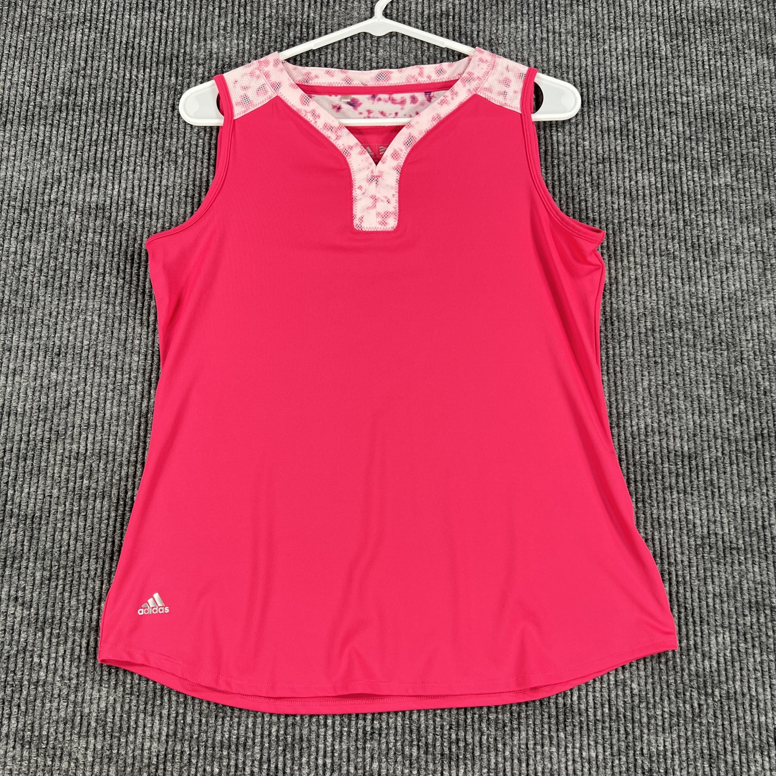 Adidas Shirt Womens Medium Pink ClimaCool Sleeveless Golf Athletic Tank Top