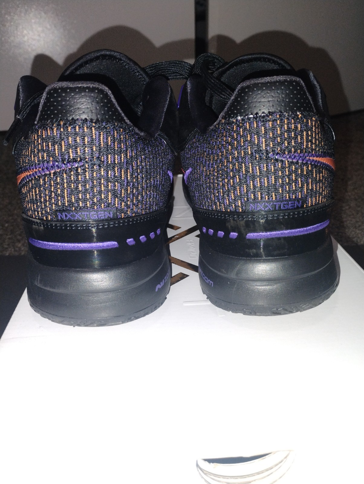 Nike ZM LeBron NXXT Gen AMPD DT Black White Purple Size 10 (Pre-Owned)