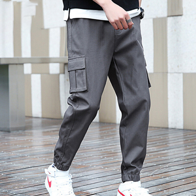 Men’s Fashion Casual Cargo Joggers Pants Multi Pockets Chino Combat Trousers NPS