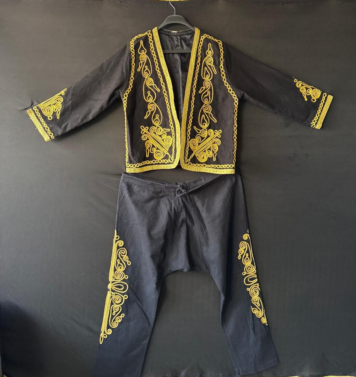 Anatolian Cepken and Shalwar Costume, Vintage Embroidered Jacket, Ottoman Model