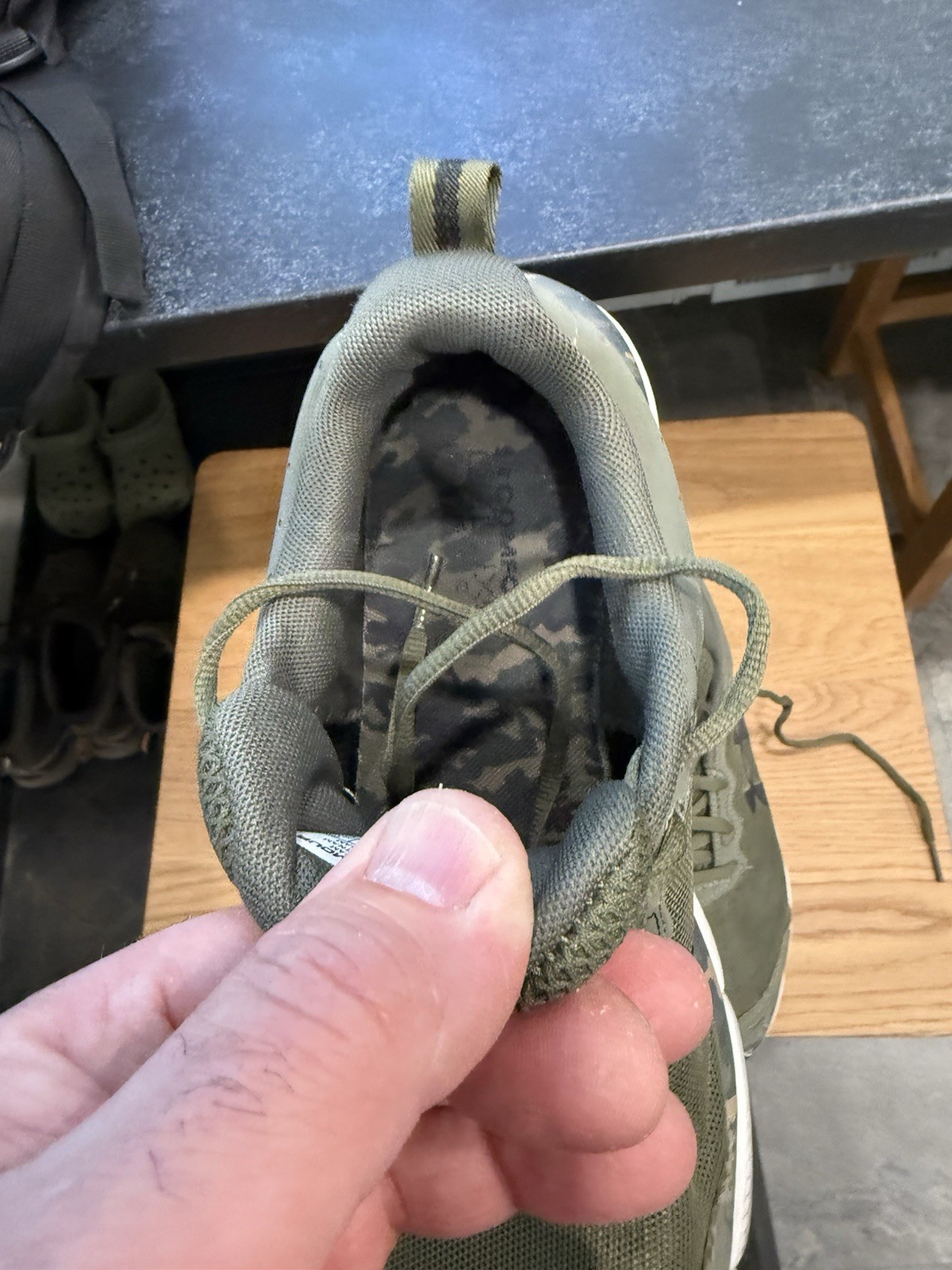 Under Armour Assert 9 Green Camo size 9