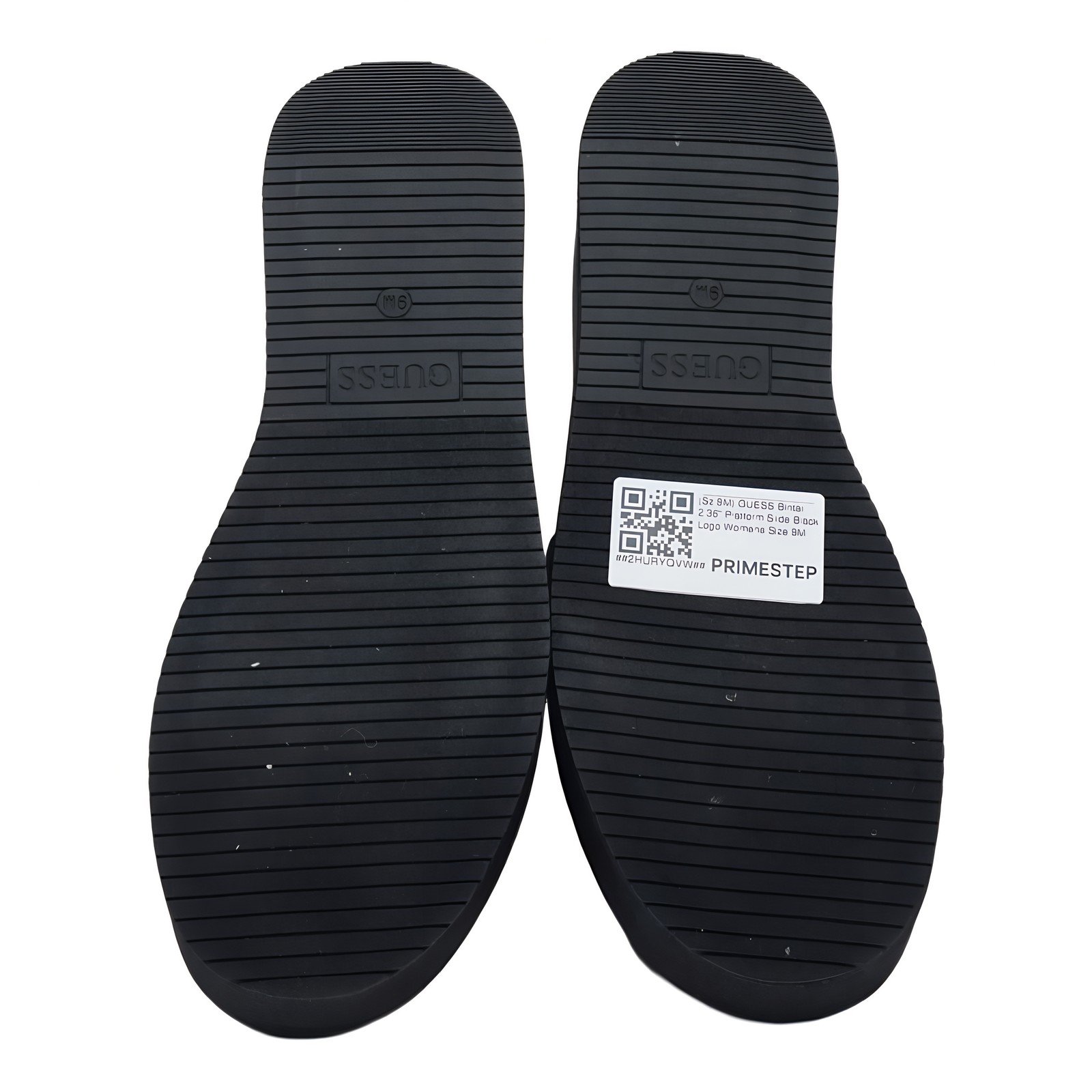 GUESS Bintai 2.36in Platform Slide Sandal Black Womens 9M