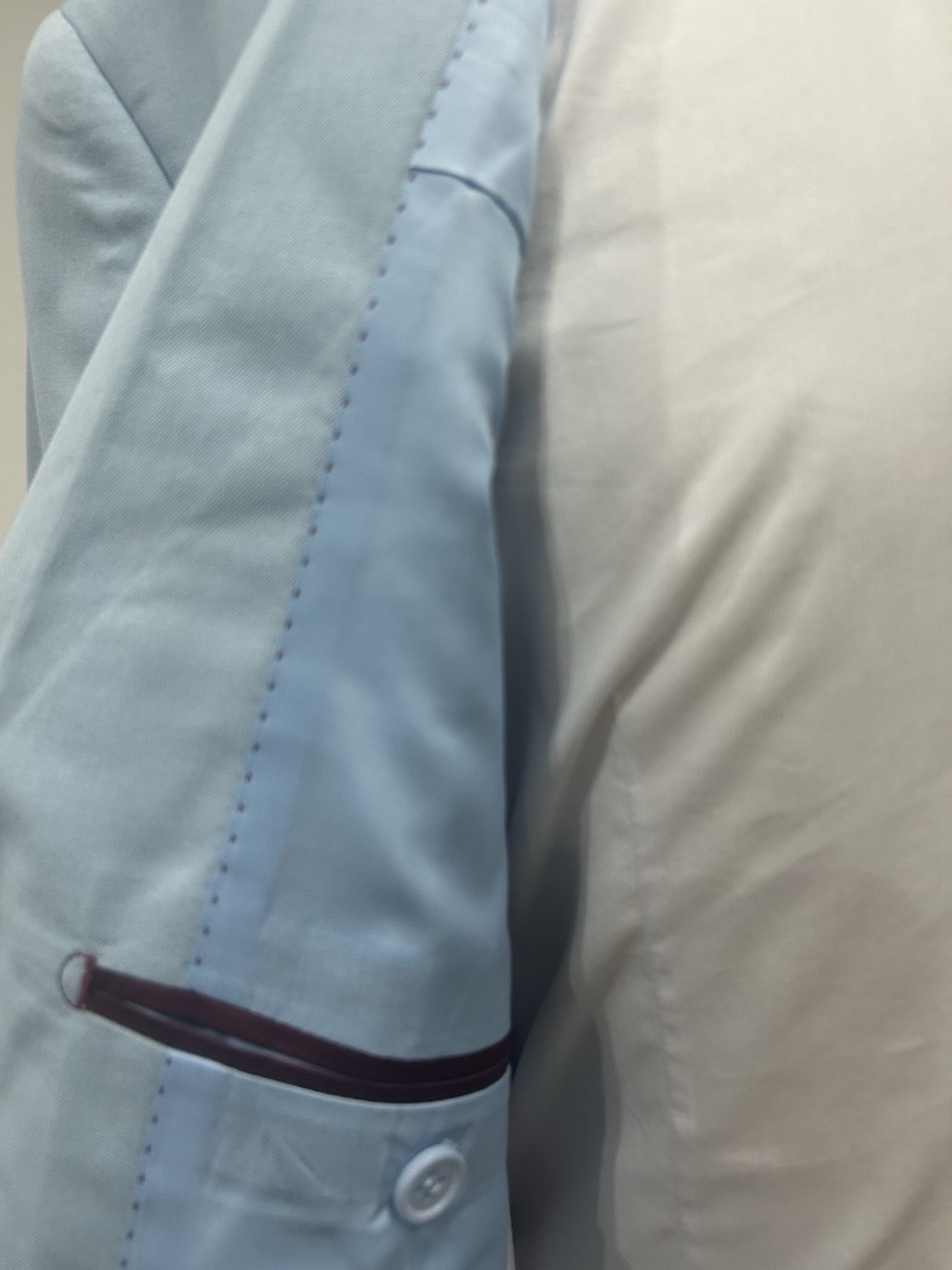 Men’s Light Blue Slim Fit Dress Made In Italy Summer 46 48 50 52 54 58