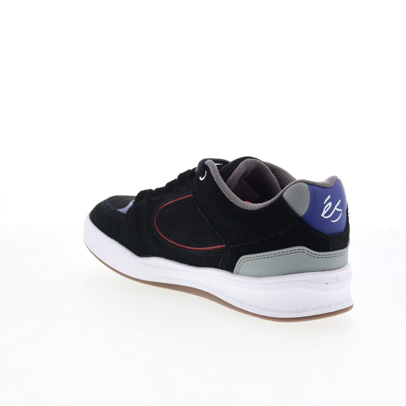 ES Accel Fit 5101000214001 Mens Black Suede Skate Inspired Sneakers Shoes