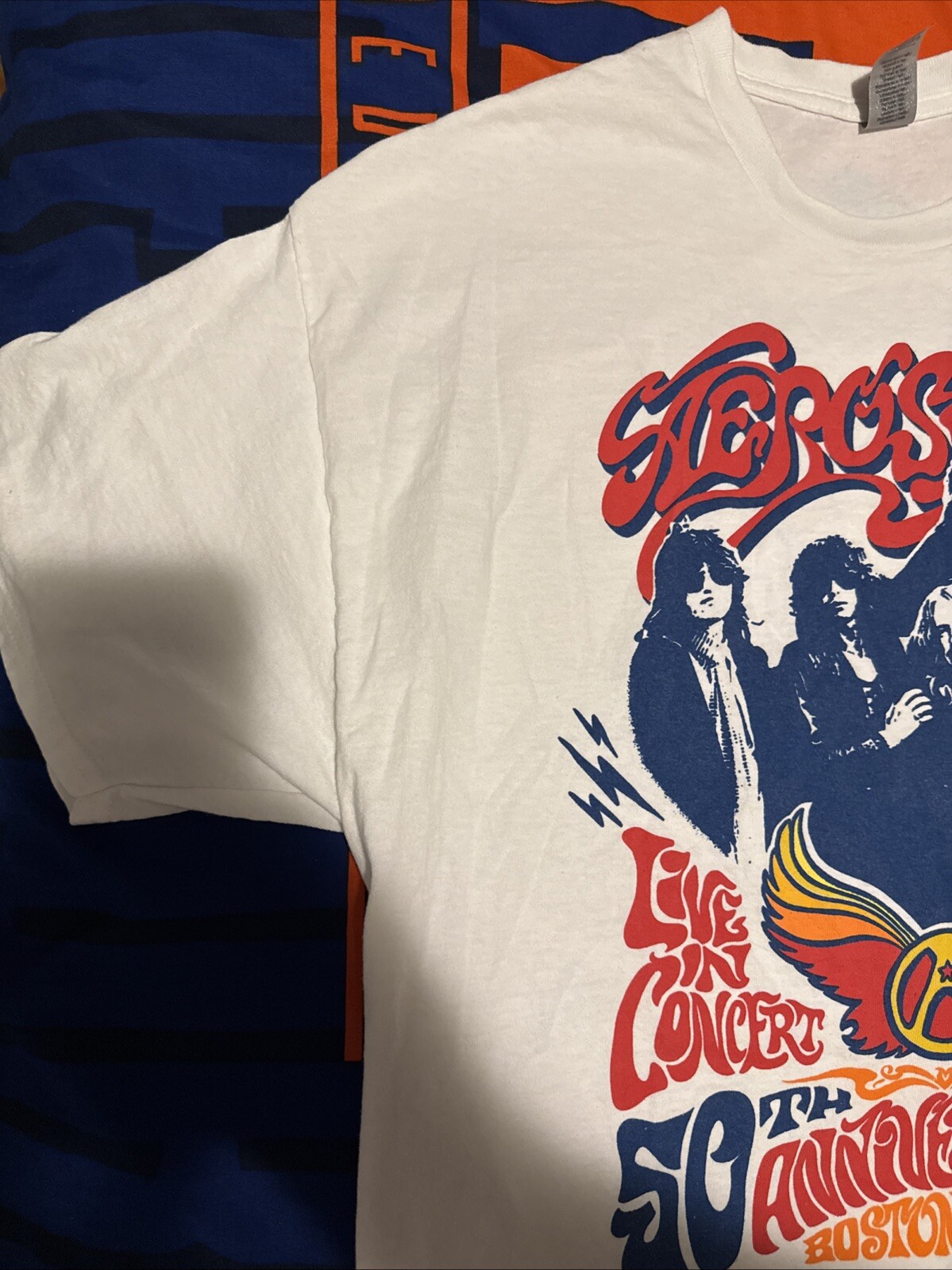 AEROSMITH Official T-Shirt – Boston 50th Anniversary – NEW from Fenway Sz XL