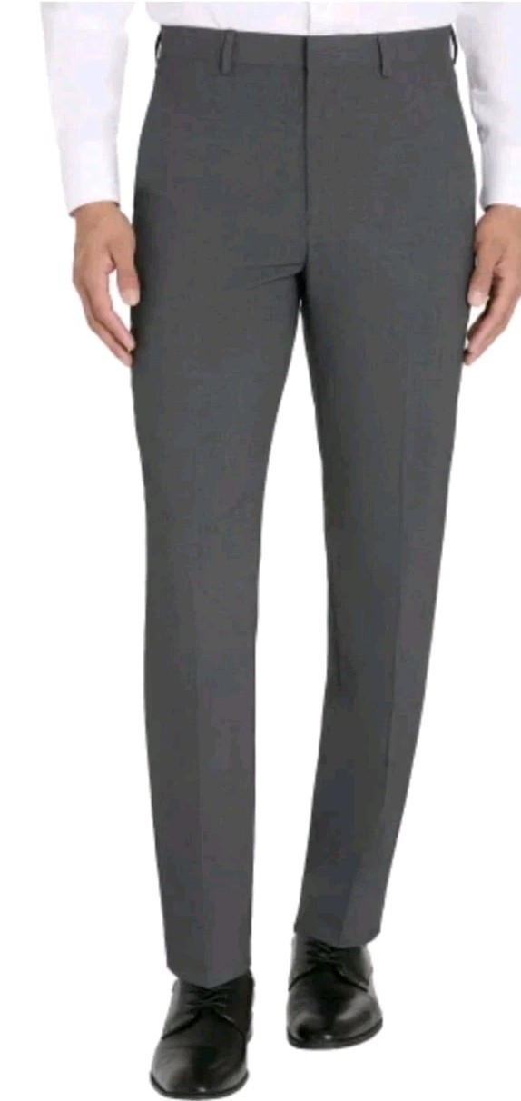 CALVIN KLEIN SLIM FIT FLAT FRONT MEN’S DRESS PANTS