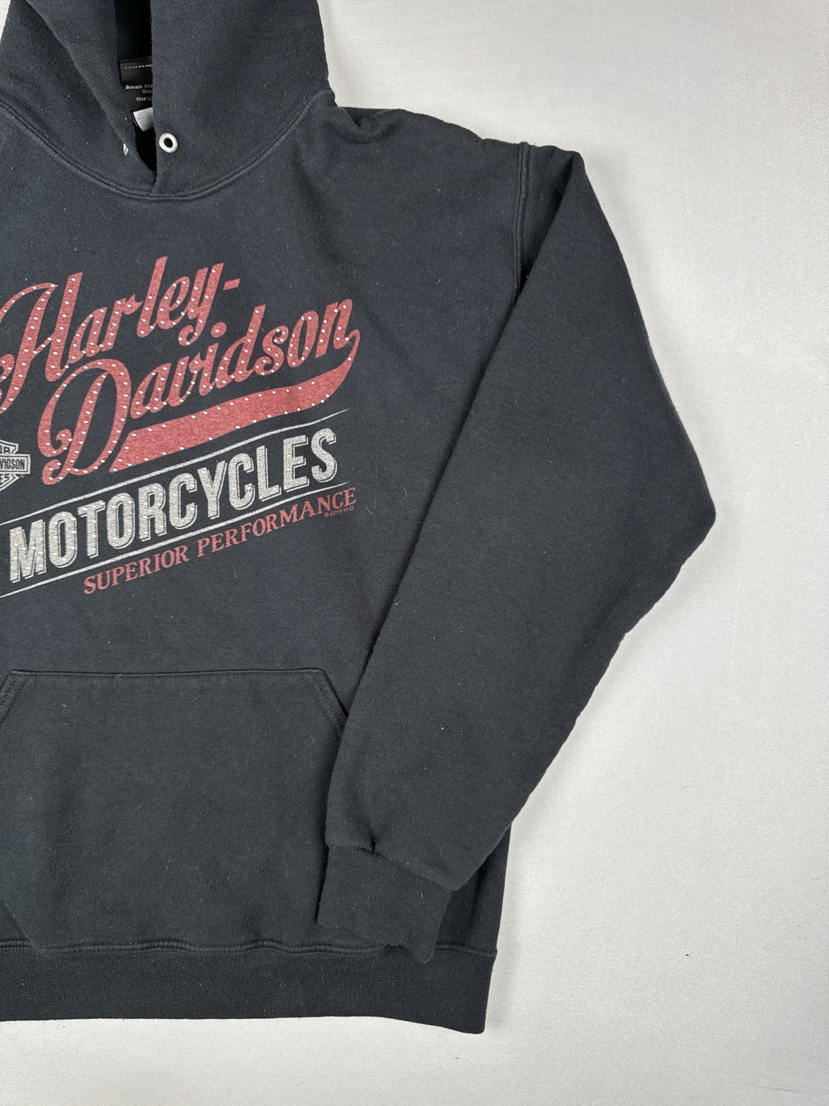 Harley Davidson Chippewa Falls Wisconsin Hoodie Eagle Biker Pullover M