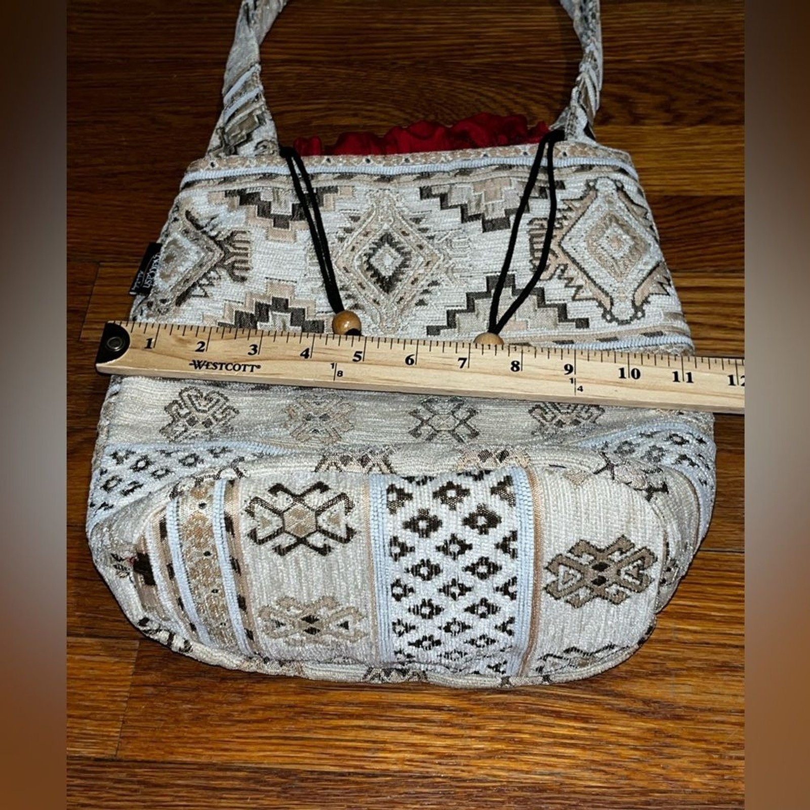Nakkash Drawstring turkish kilim rug bag Anatolian pouch purse bucket bag