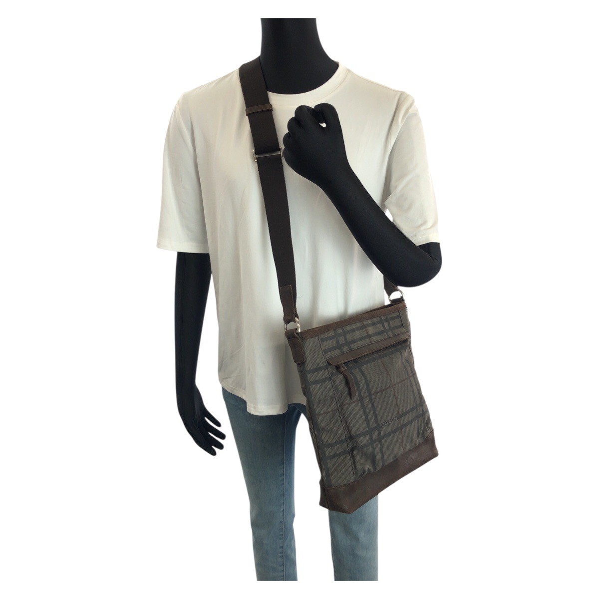 COACH Camden Tatta sole F70935 Shoulder Bag Dark Brown SilverHardware canvas