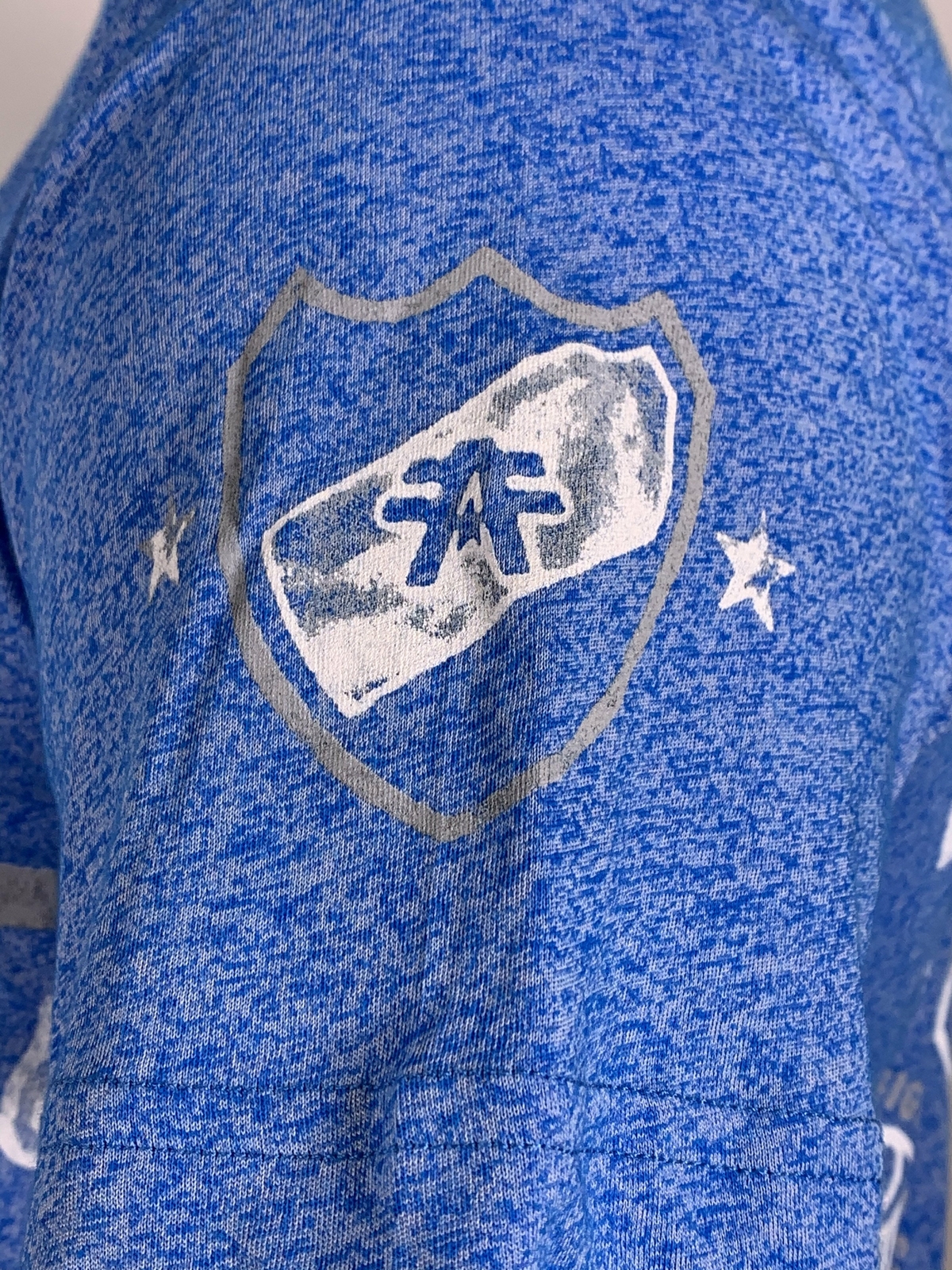 AMERICAN FIGHTER NORTH CAROLINA MARBLE Men’s T-Shirt Blue *