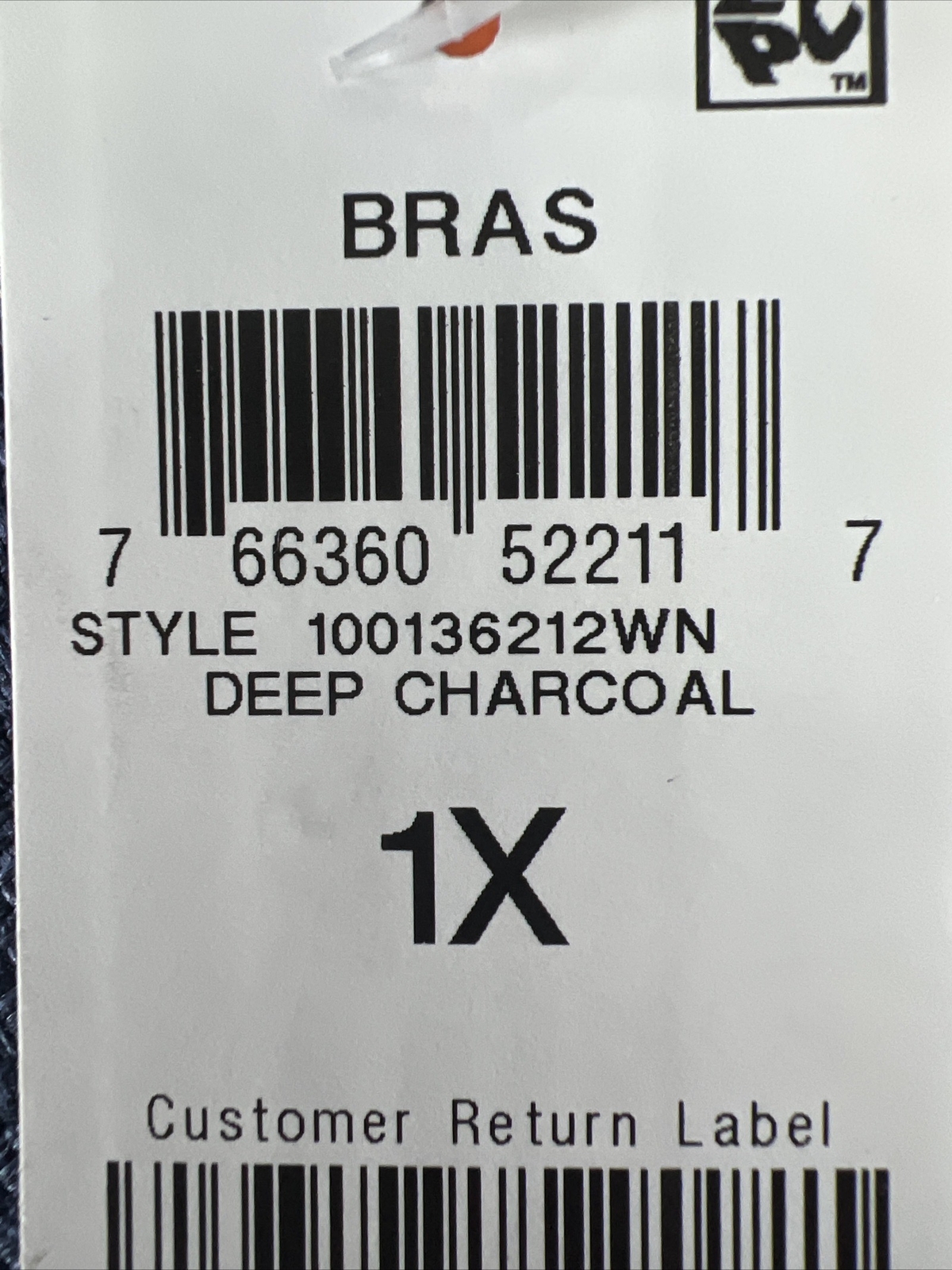Ideology Performance Plus Size Impact Sports Bra Gray Size 1X