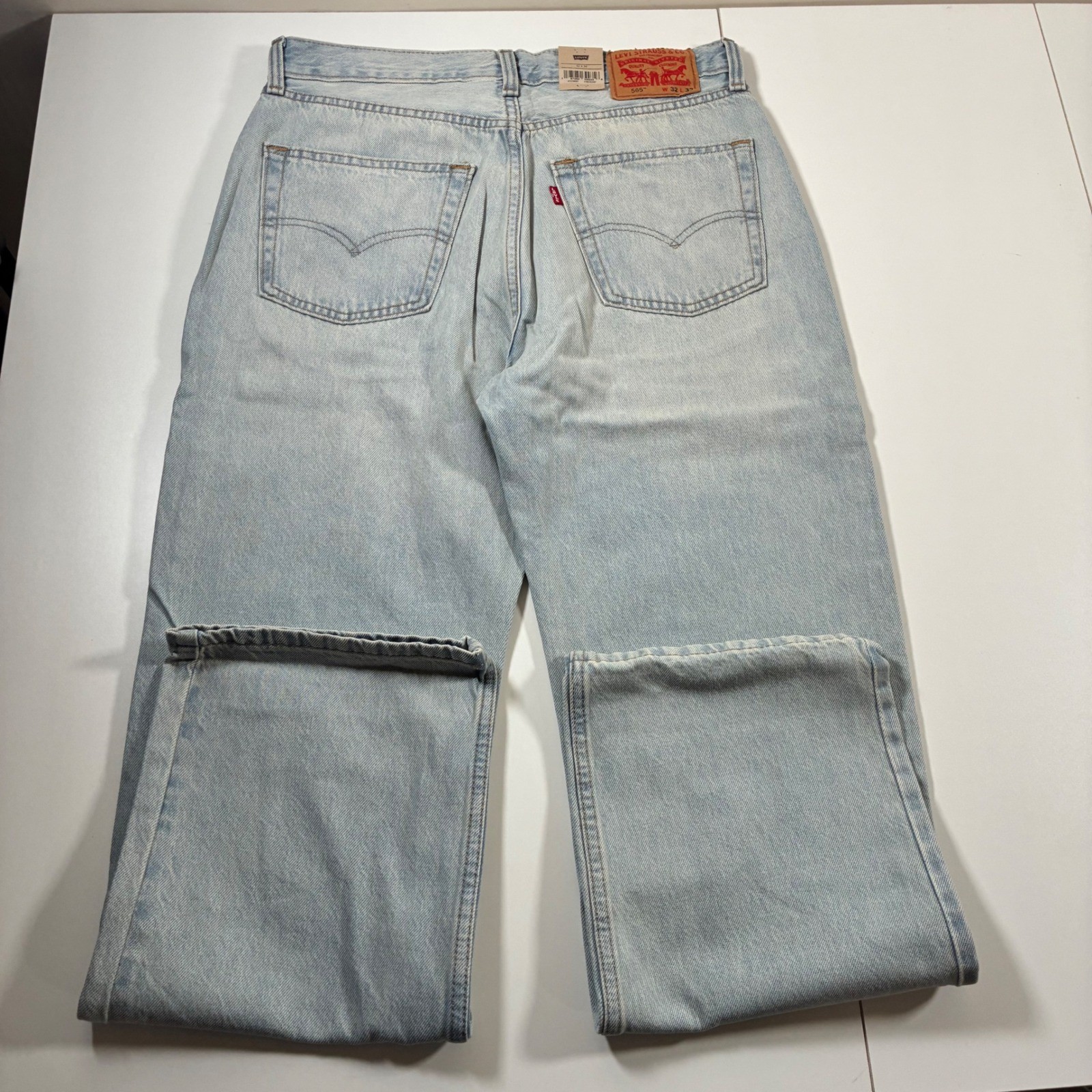 NEW Levi’s 565 ’97 Loose Straight Jeans Mens 32×32 Light Wash Denim A72210001