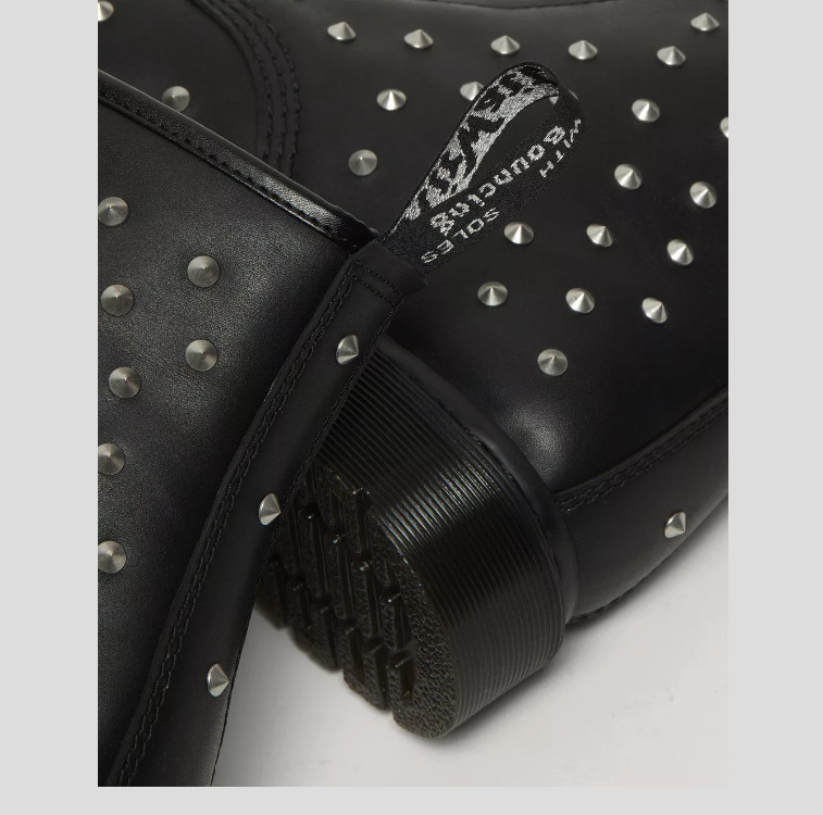 1460 STUD WANAMA LEATHER LACE UP BOOTS MSRP$210