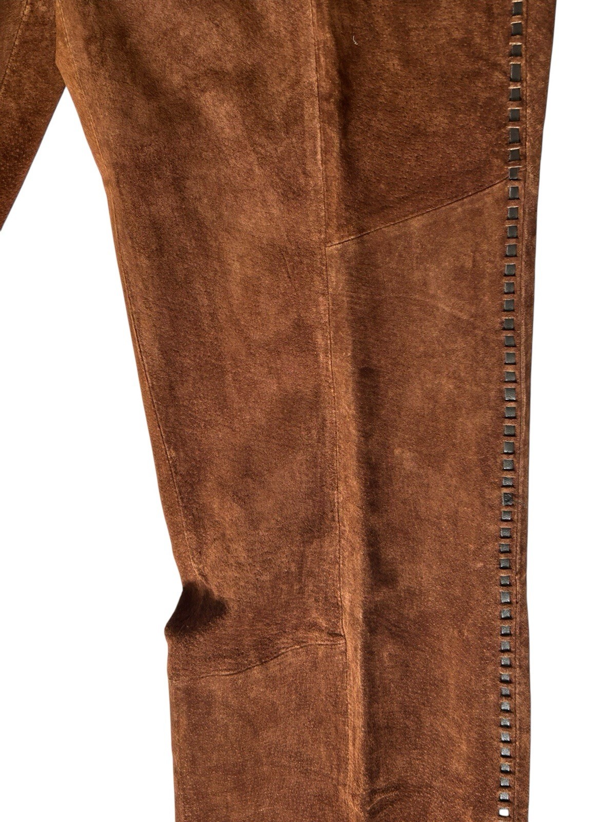 Vintage Y2K Venus Williams Wilson Leather Halter Pants Belt Dark Brown Suede!