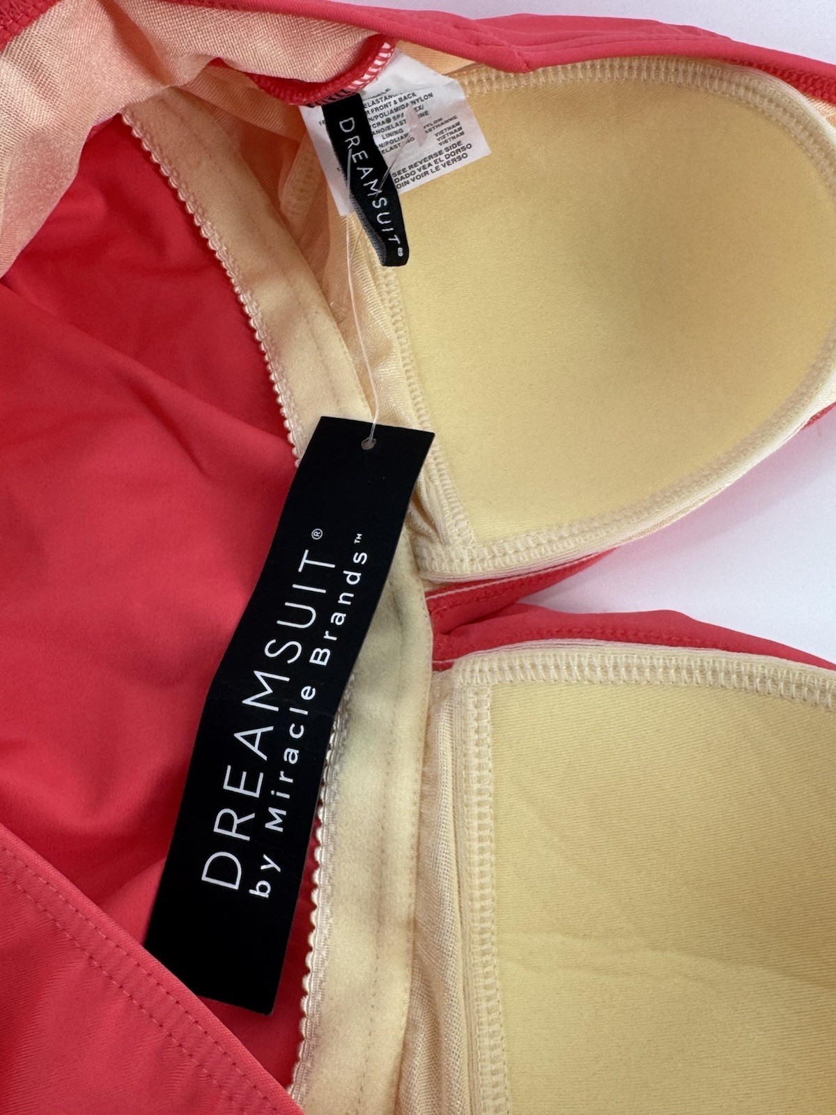 Dreamsuit by Miracle Brands One Piece Pink Swim Suit New – Some Imperfections