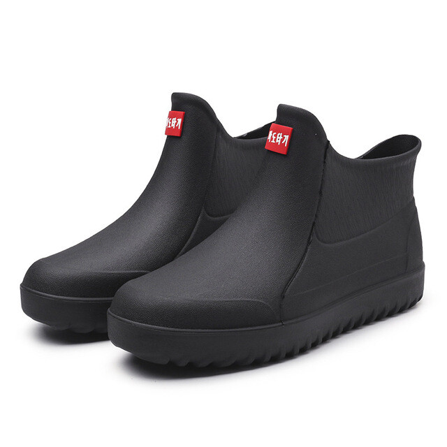 Men’s Short Rain Rubber Boots Waterproof Ankle Deck Shoe Fishing Garden Out Size