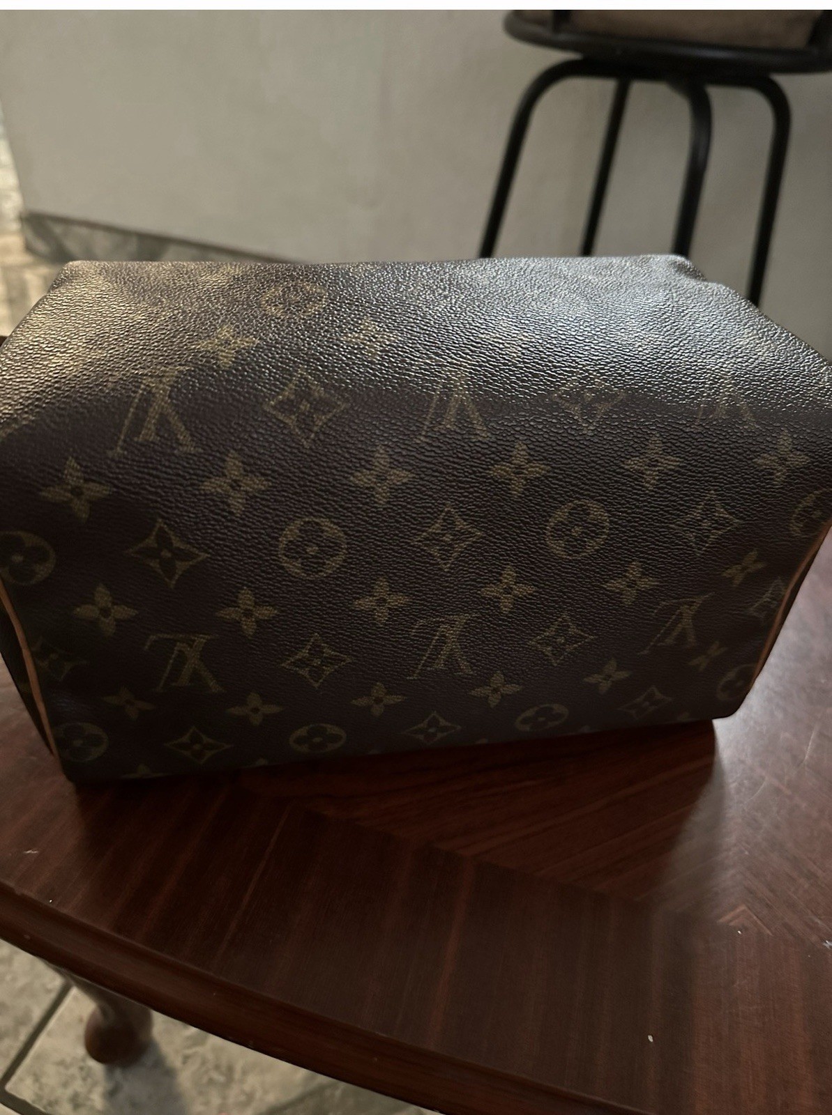 Louis Vuitton Monogram Speedy Small Zip Top Handle Satchel Bag w/ Lock