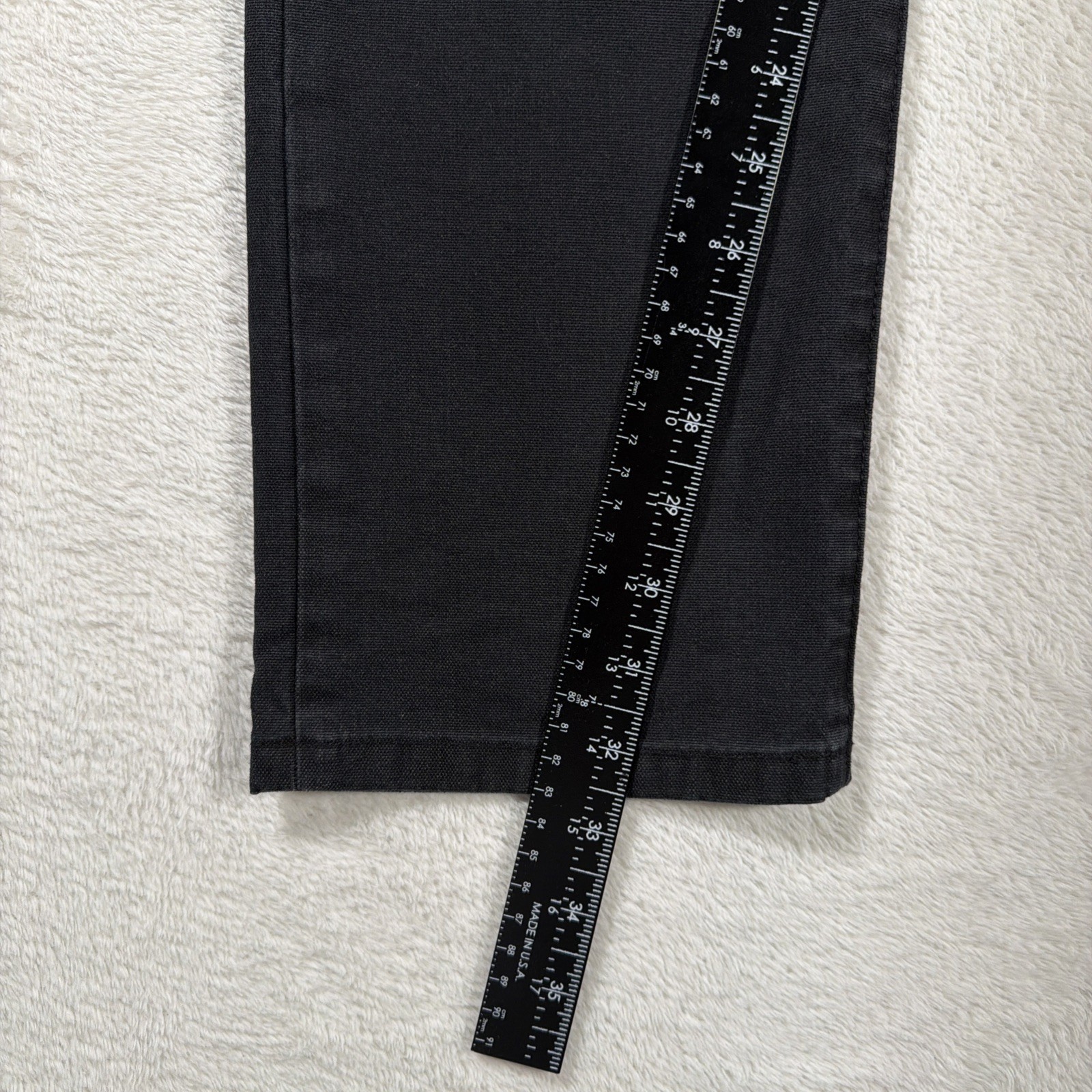 Proof Rover Men’s Slim Tapered Canvas Pants 34×32 Black Denim Workwear