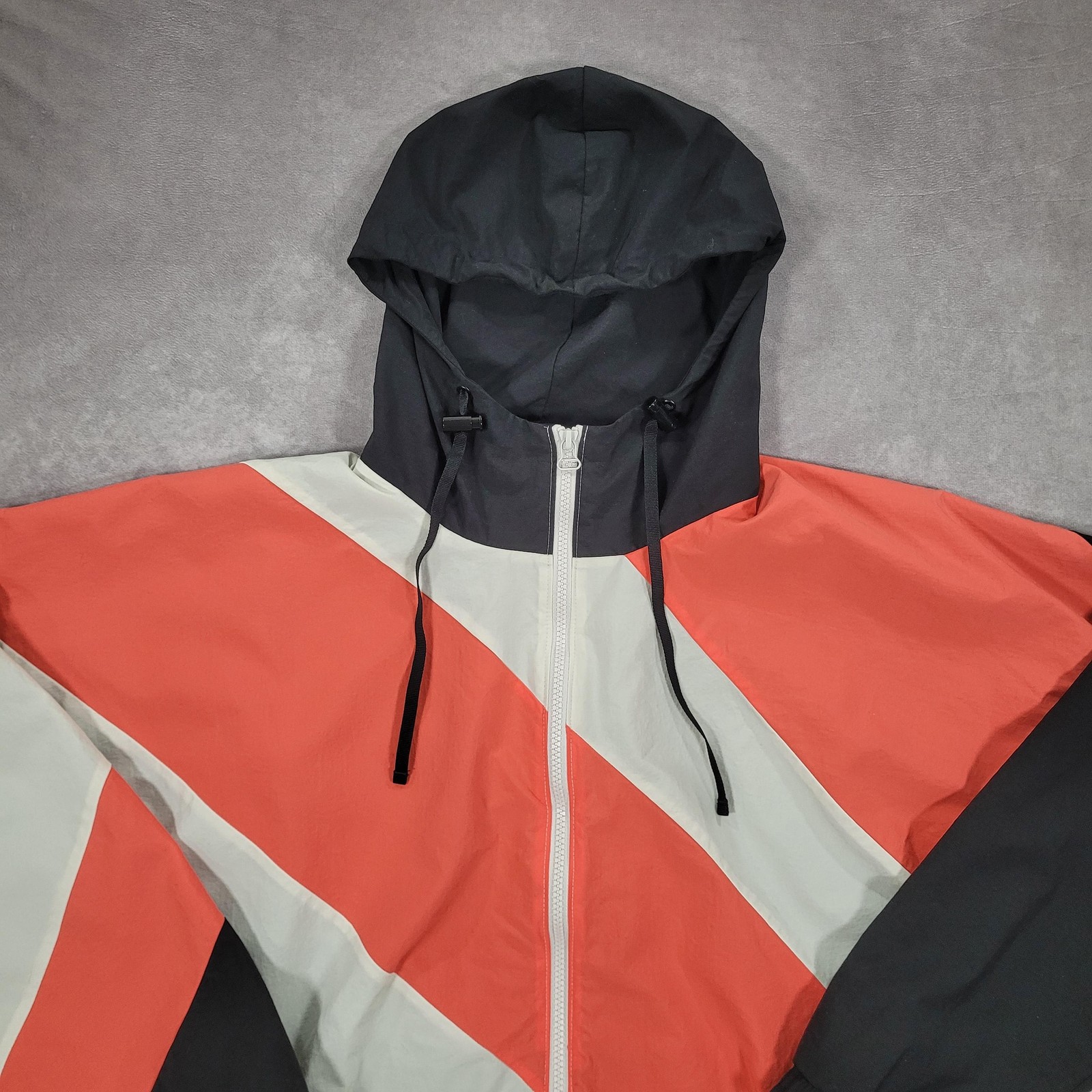 Adidas Equipment Windbreaker Jacket Mens Small Multicolor Hooded Zip ADV/91-18
