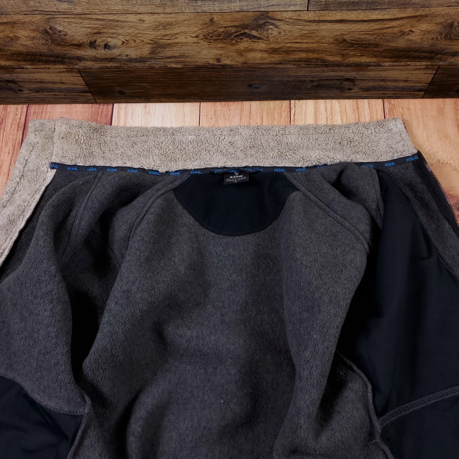Kuhl Jacket Sweater Sherpa Fleece Elbow Pad Size Small