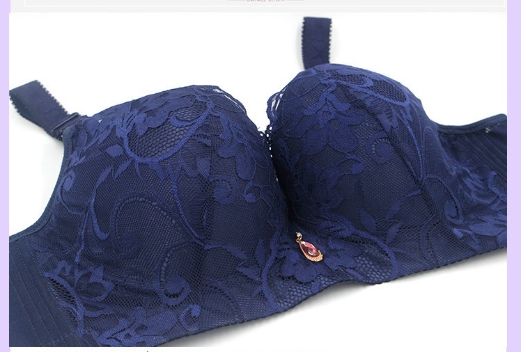Bracelets For Women Push Up Bra Embroidery Underwear Full Coverage Plus Size CDE