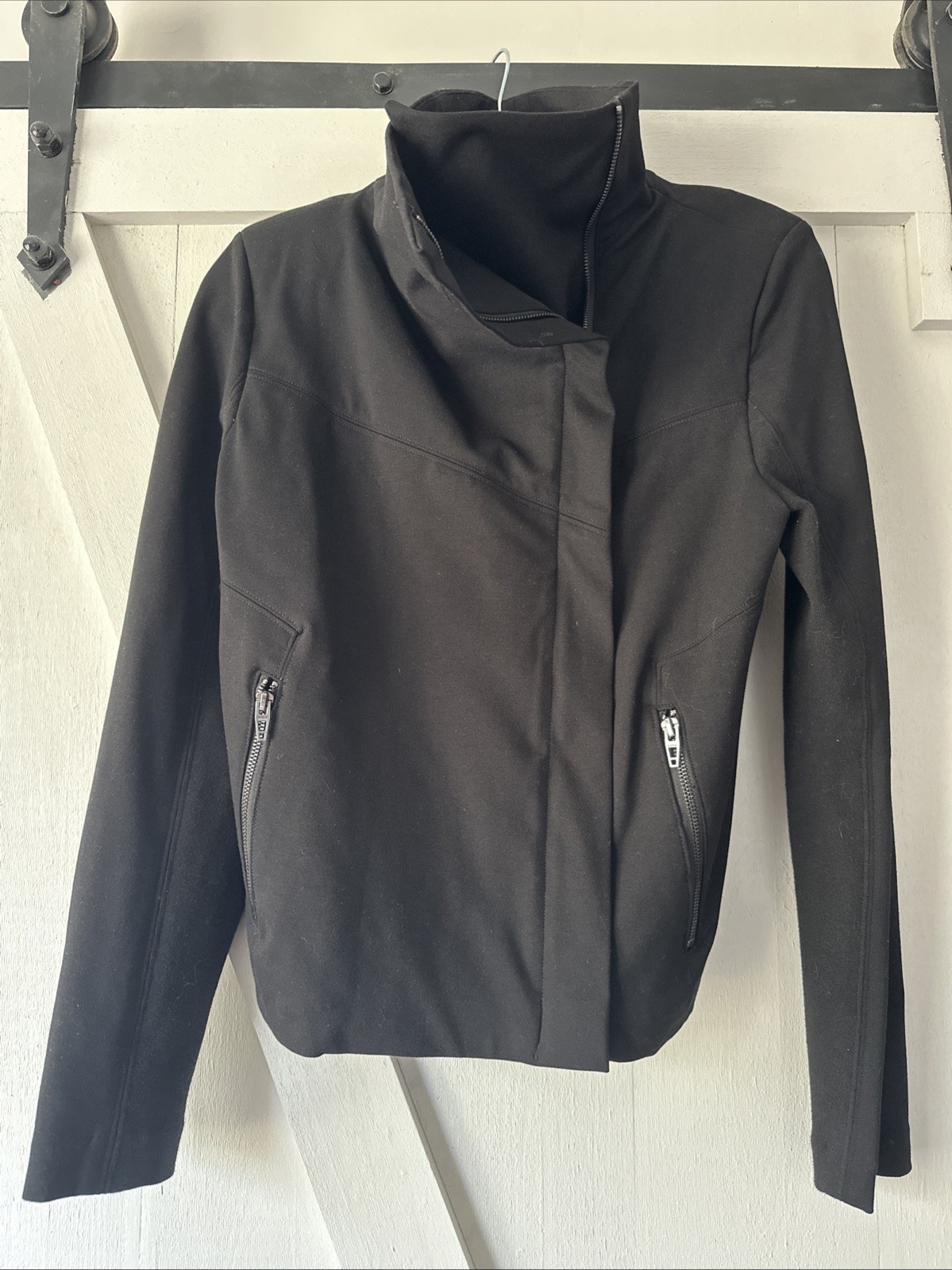 Blank Nyc Asymmetrical Zip Jacket, Black, Medium