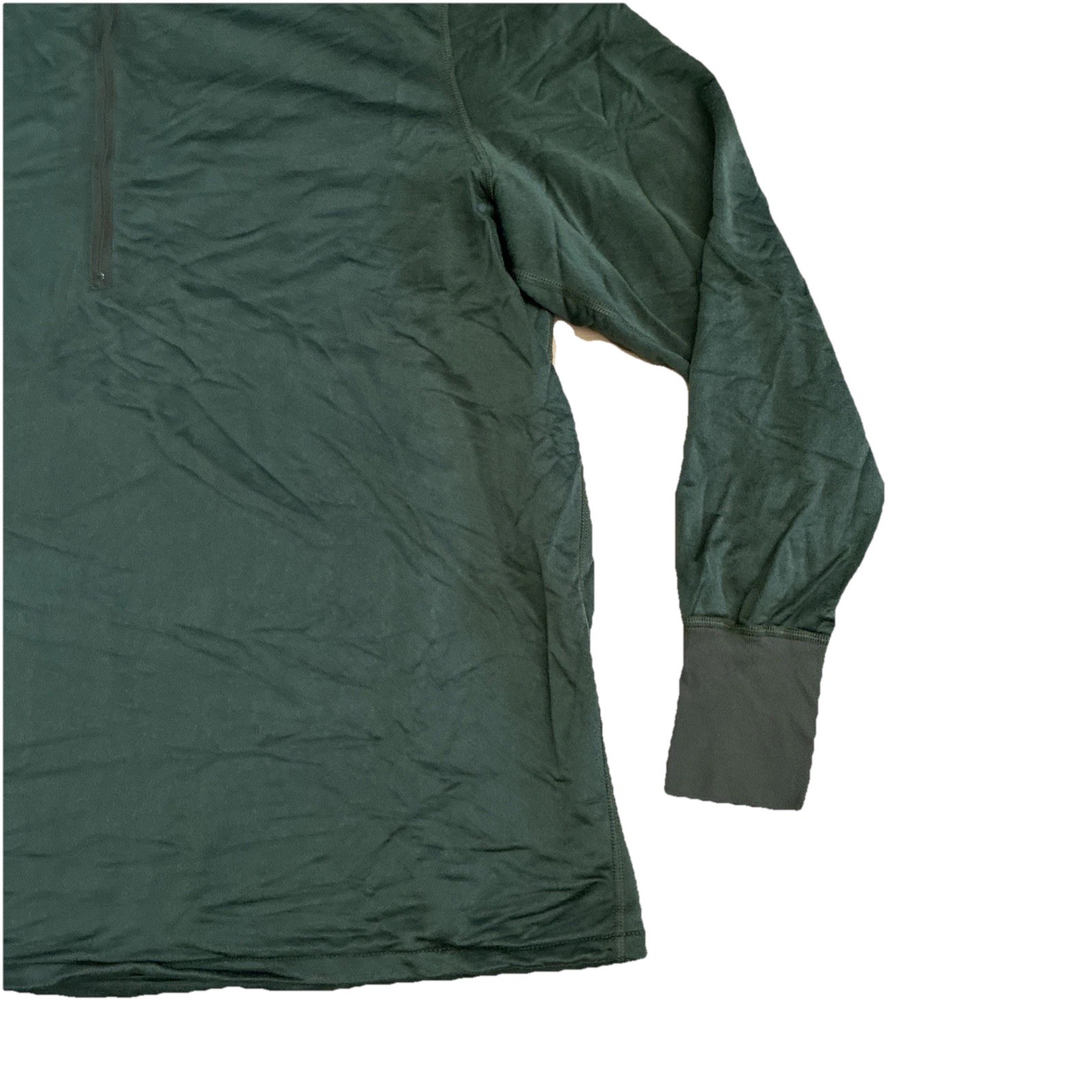 USGI Mens Size XL Sleeping Shirt Heat Retentive Moisture Resistant 1/4 Zip Shirt