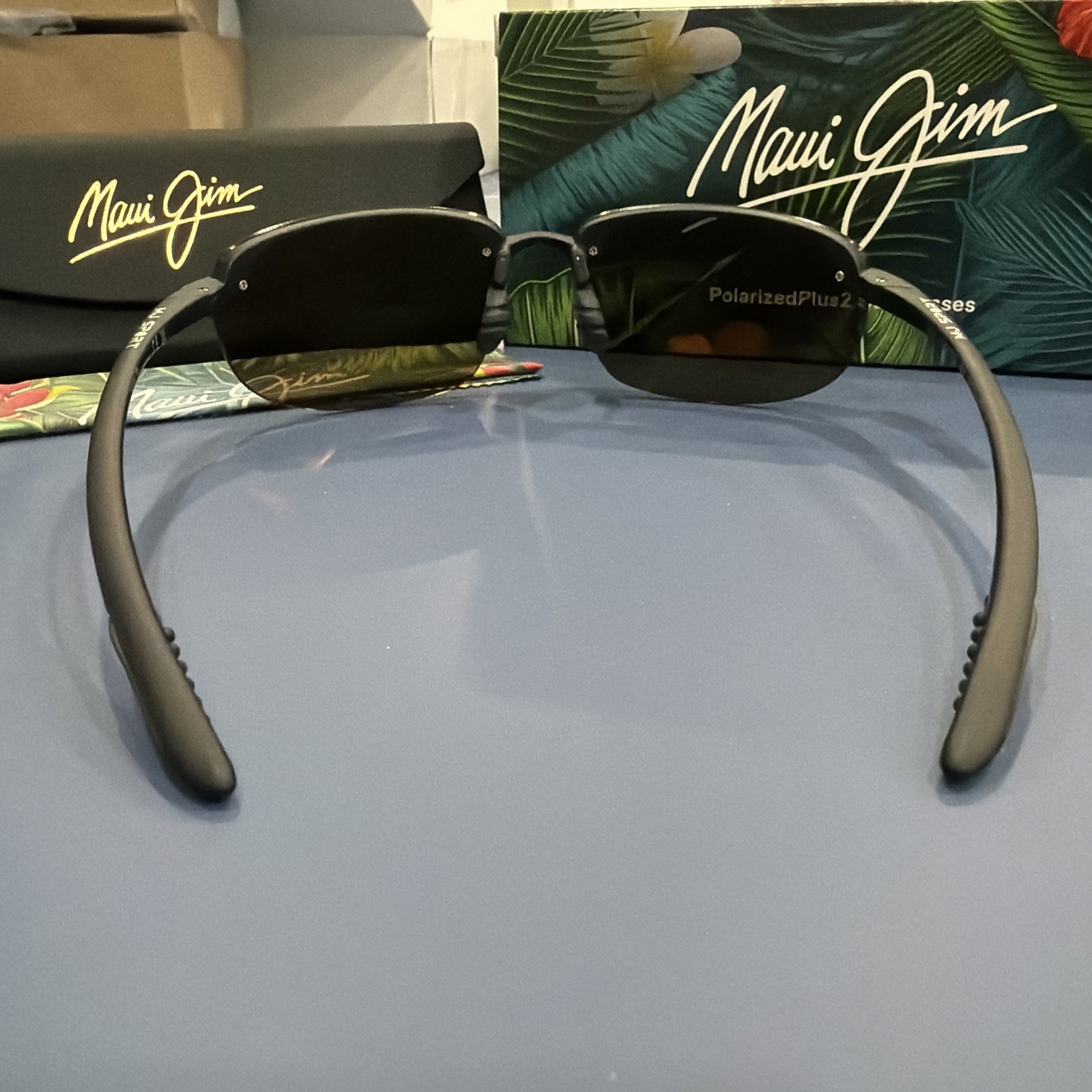 Maui Jim Men’s Hookipa 64mm Black Polarized Sunglasses MJ0407SA-002