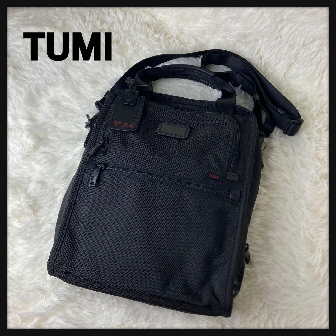 TUMI Shoulder Bag Black Medium Travel Tote 2WAY