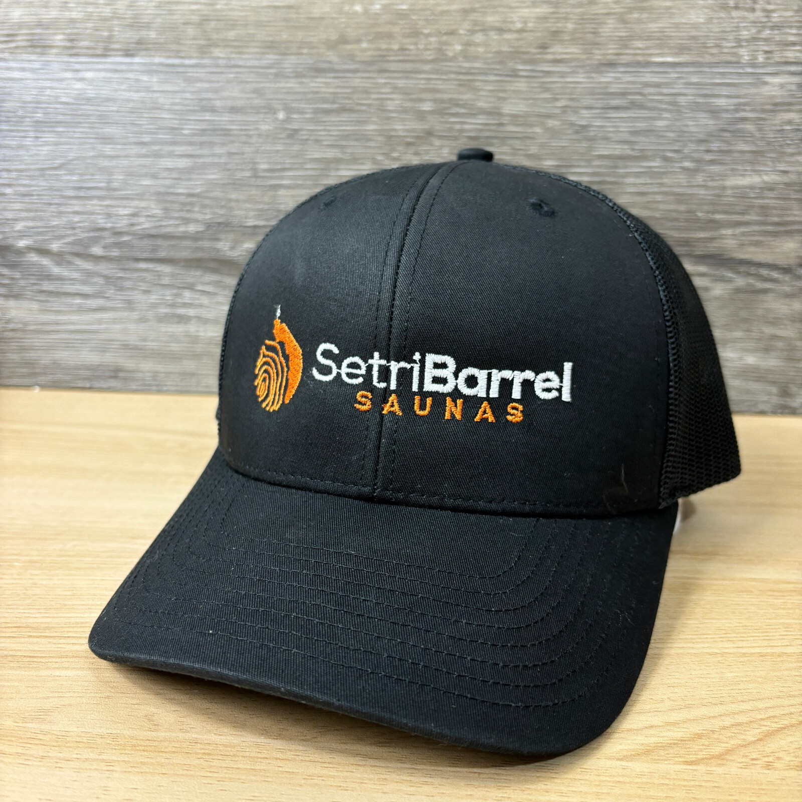 Setri Barrel Saunas Hat Cap Snap Back Black One Size Adjustable