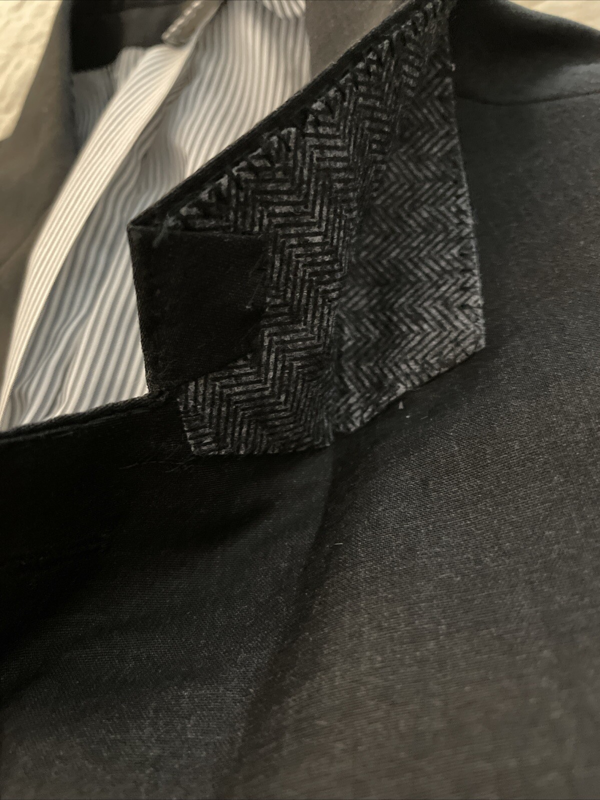 TODD SNYDER Mayfair Fit Stretch Wool Suit Jacket in Charcoal Gray Size 44 R NWT