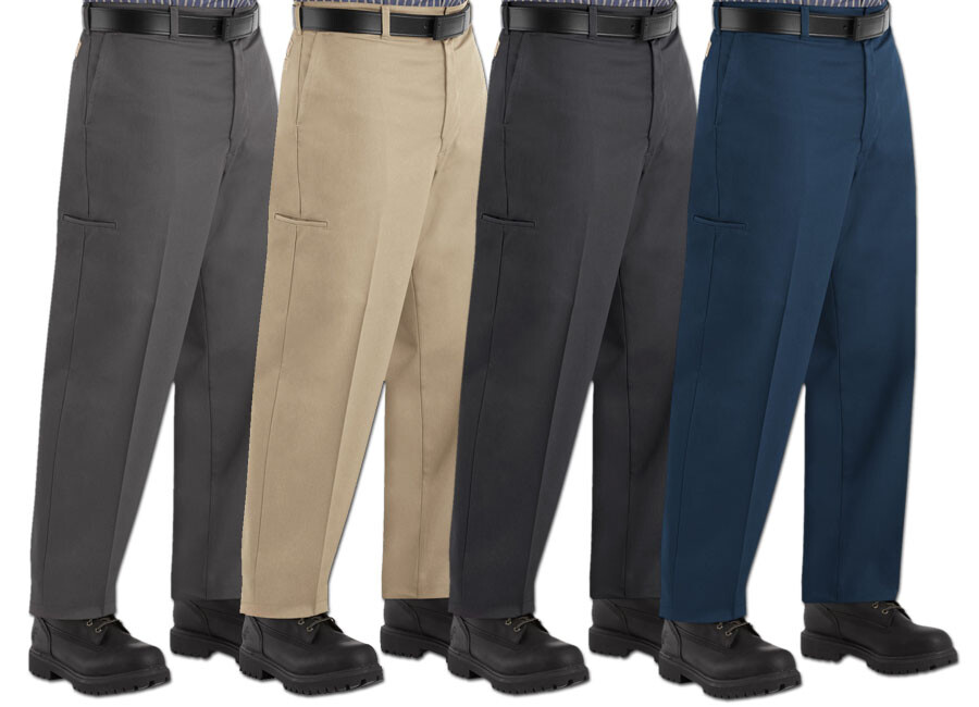 Red Kap Pants Cell Phone Pocket Men’s Industrial Work Uniform Clothes